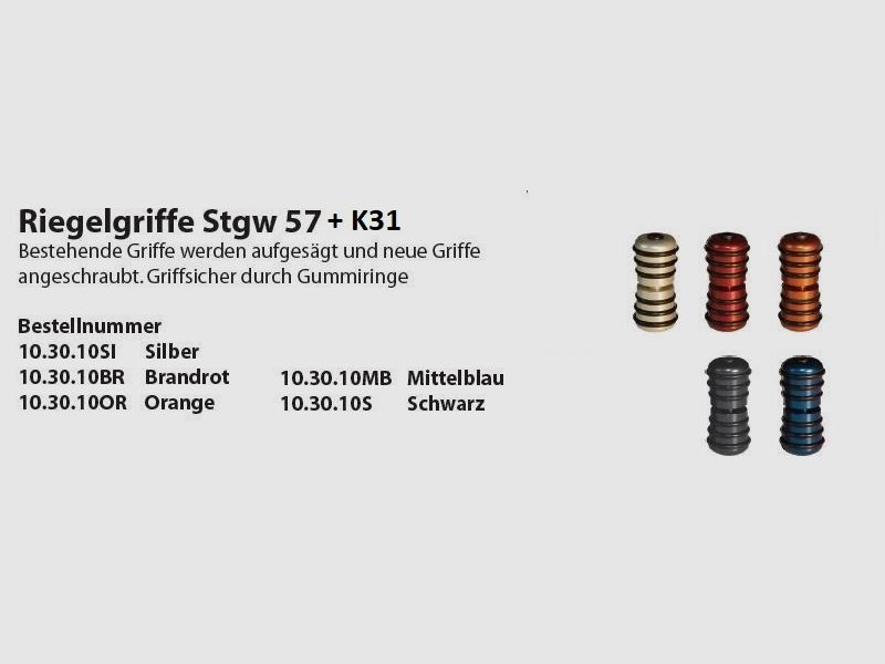 Impugnatura Riegel Wyss armi Stgw57 / K31 arancione