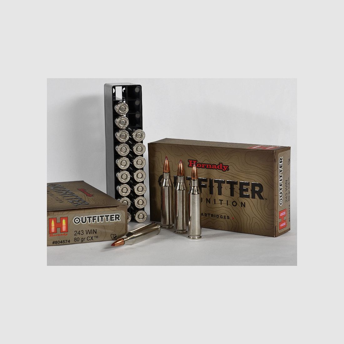 Hornady OUTFITTER CX .243 Winchester 80 grs 1 verpakking (20 schoten à €2,845*)