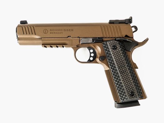 SCHMEISSER HUGO 1911 – CERAKOTE THUNDER BRONZE / 9×19 / 5″ | 127mm