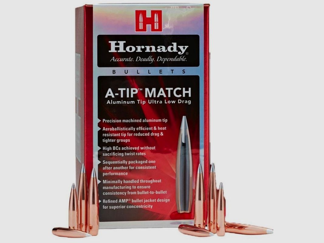 Hornady Geschosse .308, 230gr, A-Tip Match, 100 Stk