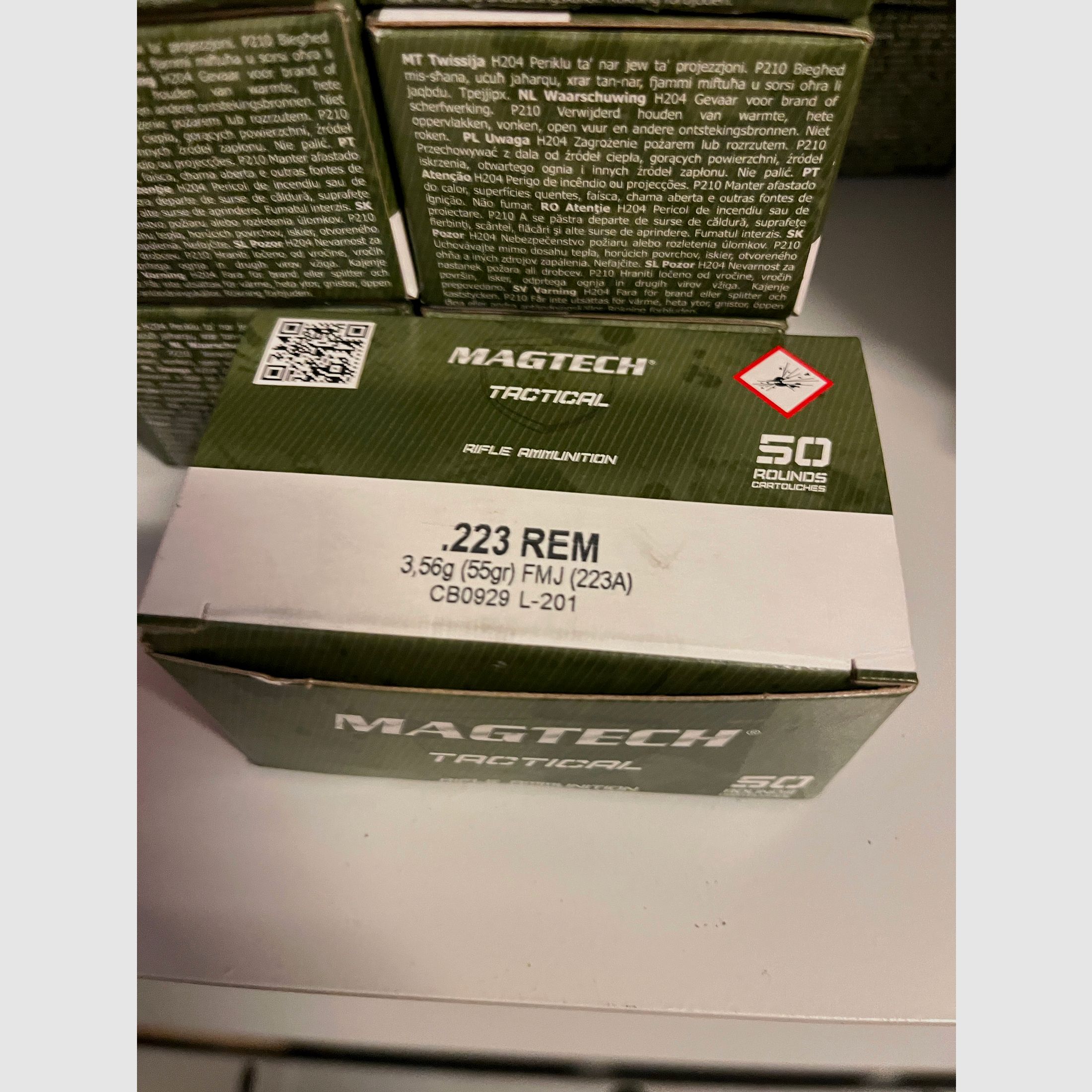 Munition Magtech .223 Remington .223 Rem. 55 gr FMJ