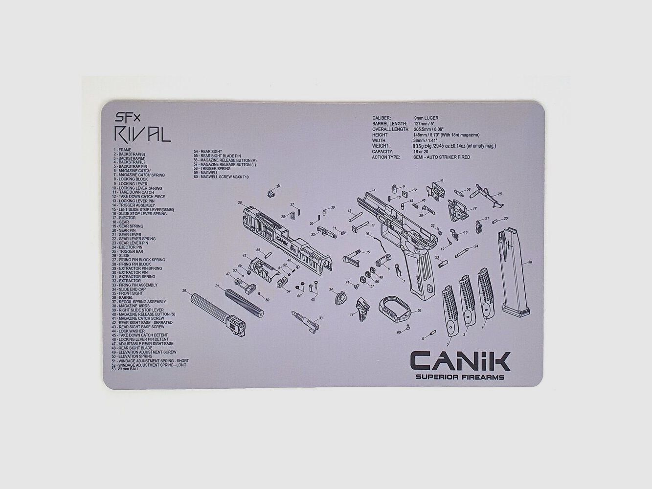 Canik Reinigungsmatte SFX Rival