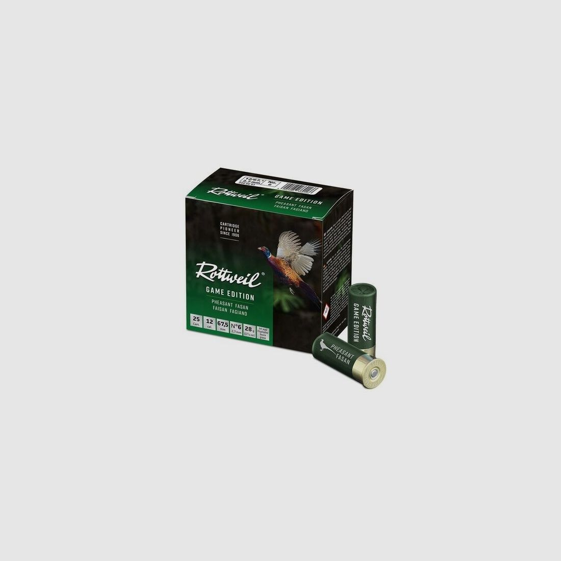 Rottweil 28g Game Pheasant 2.7mm 25PCS 12/67.5