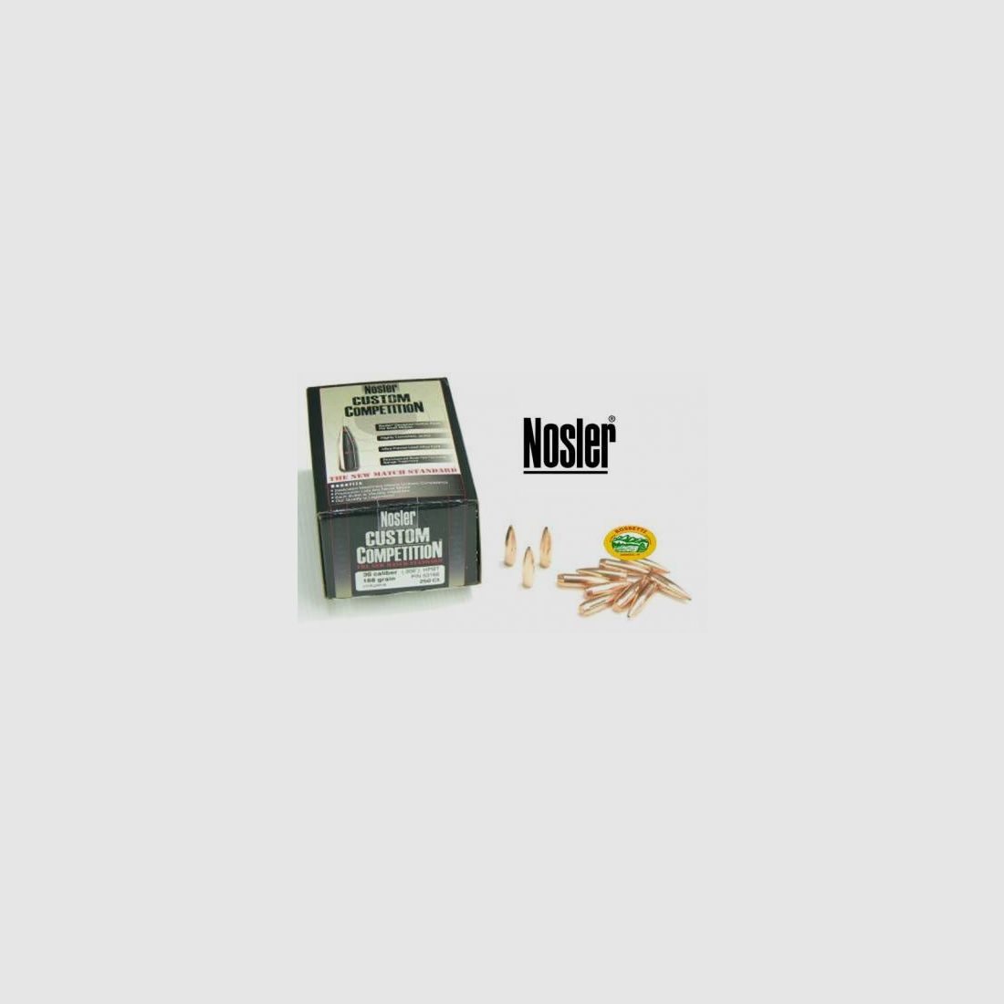 NOSLER pociski CUSTOM COMPETITION kal.308 - 190gr HPBT opakowanie 250 szt.