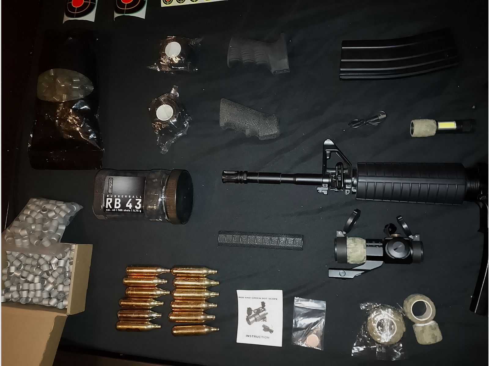 Aus Sammlung 2x .43 RAM Makierer Sturmgewehr 1R Gewehr Umarex CO2 Druckluft Set Tausch inzahlungsnahme PCP Luftgewehr Pressluft 