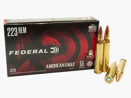 Federal American Eagle .223 Rem. 55GR FMJ 20 cartouches