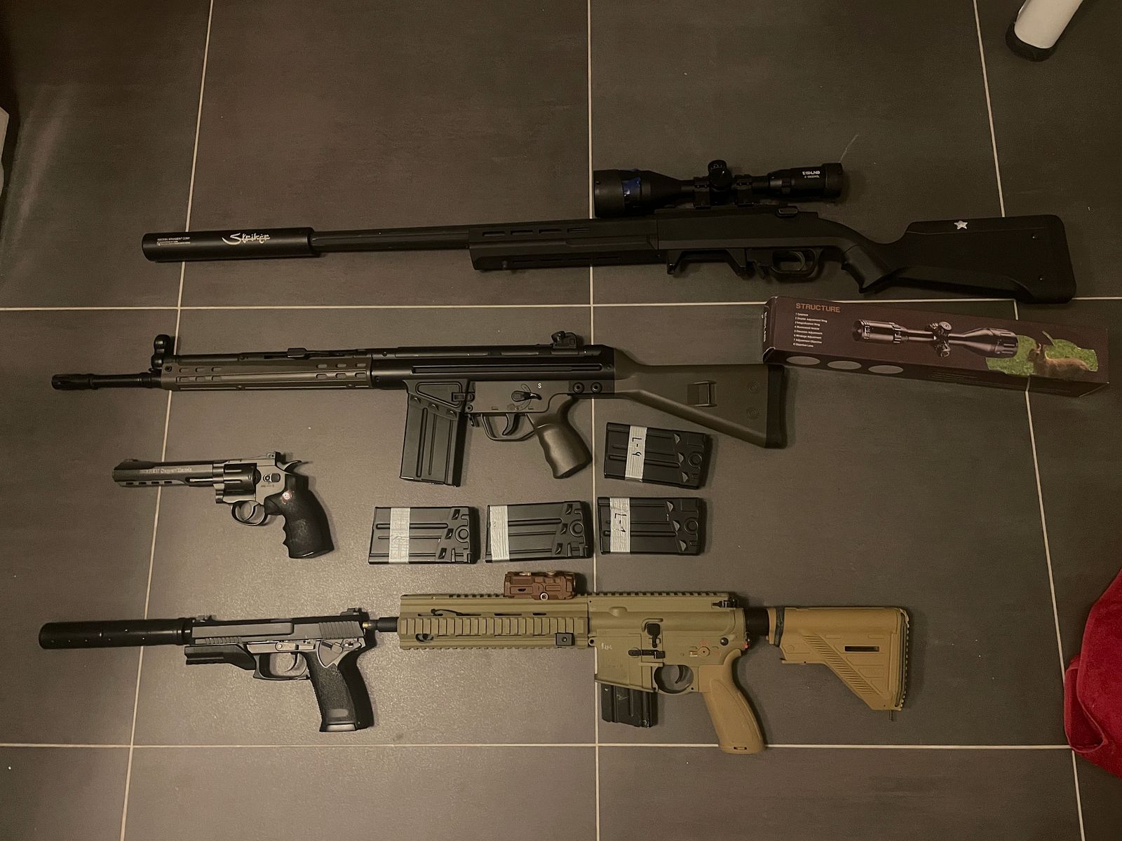 Airsoft collection reduction