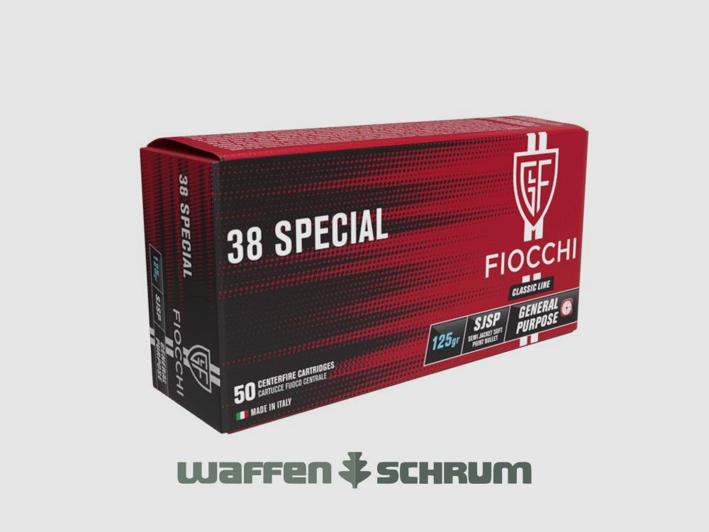 Fiocchi TM SJSP 8,10g - 125gr. .38Special