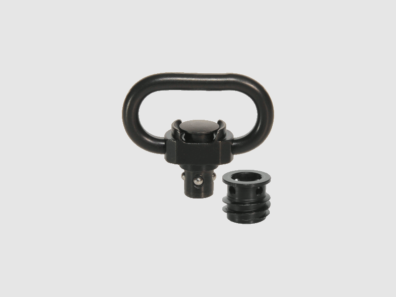 HALDER Riemenbügel Push&Go SLIM f. Büchsen/Kunst. schwarz f. Riemenbreite 2,3cm, Bild 1 von 2