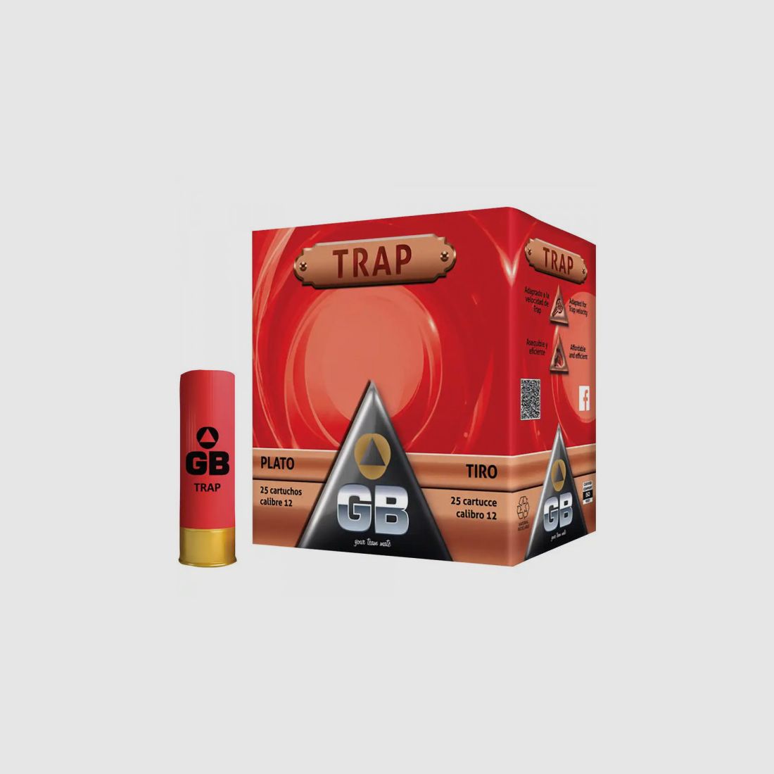 GB TRAINING TRAP 24 - 12/70 - 24G - 2,4MM - 25 PATRONEN