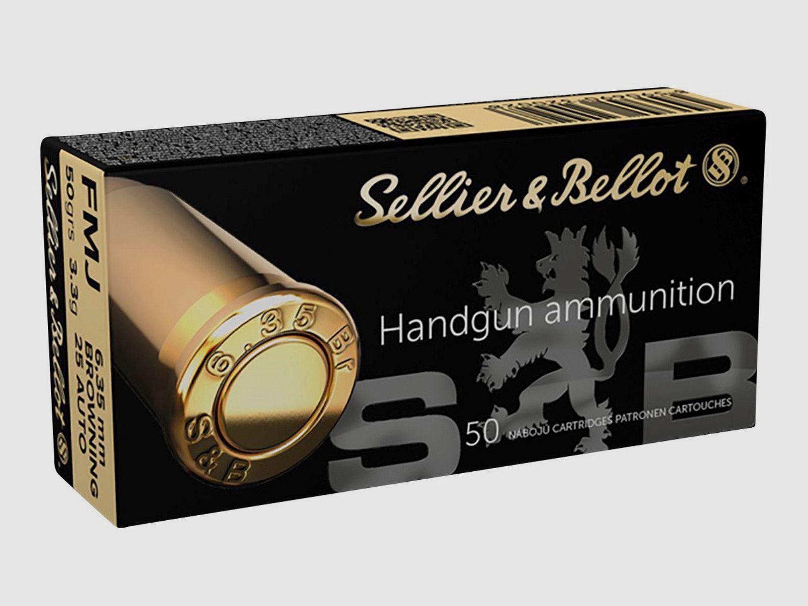 S&B 6.35mm Browning FMJ 50grs.