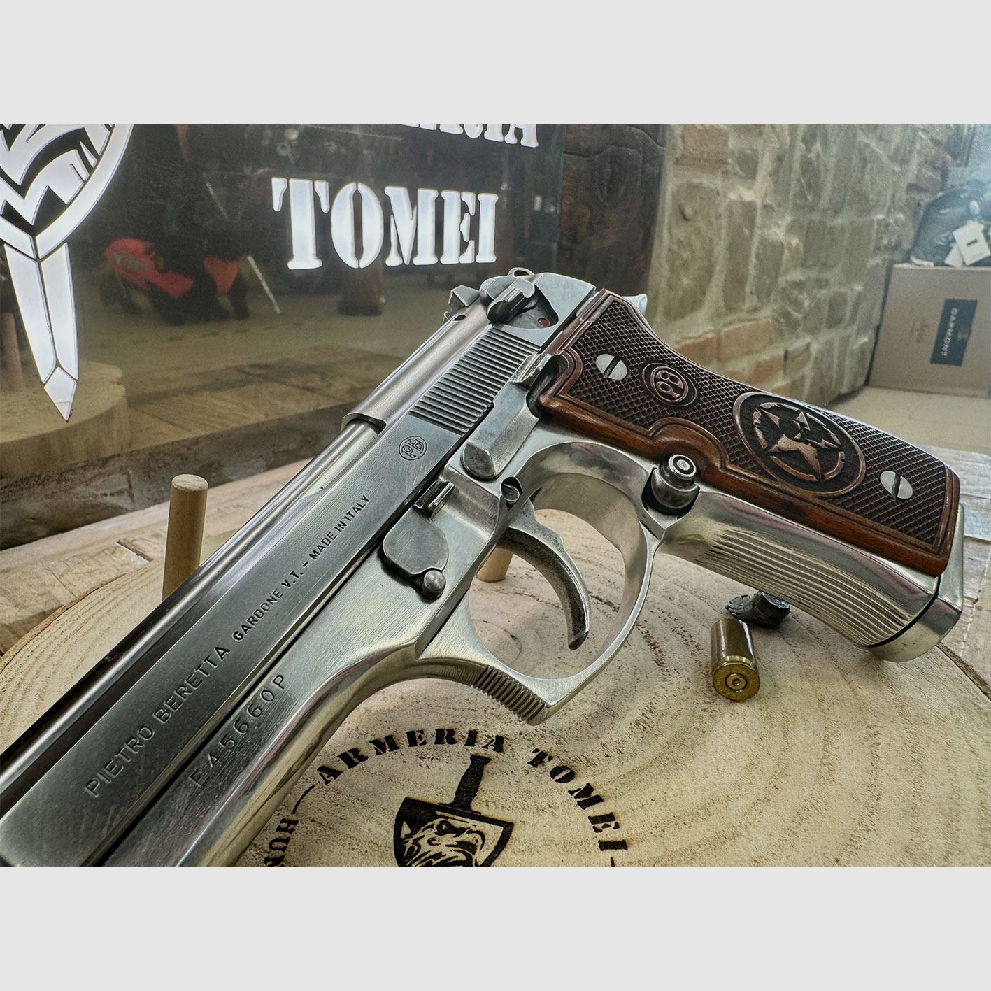 USATO – PISTOLA – BERETTA MOD. 98FS INOX cal. 9×21, immagine 3 di 6