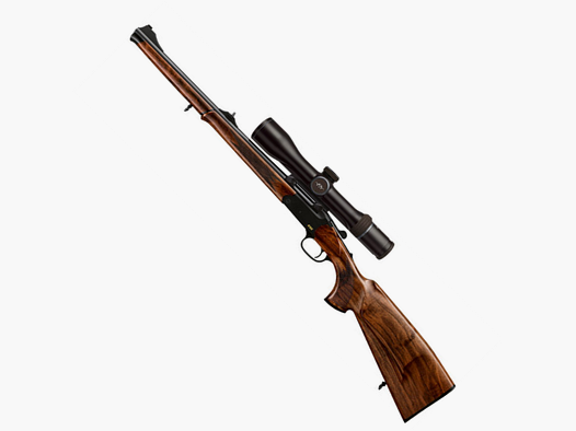 Il basculante Blaser K95 STUTZEN EDITION molto maneggevole ad un prezzo interessante nella versione compatta Stutzen con astina divisa e finale in ebano.