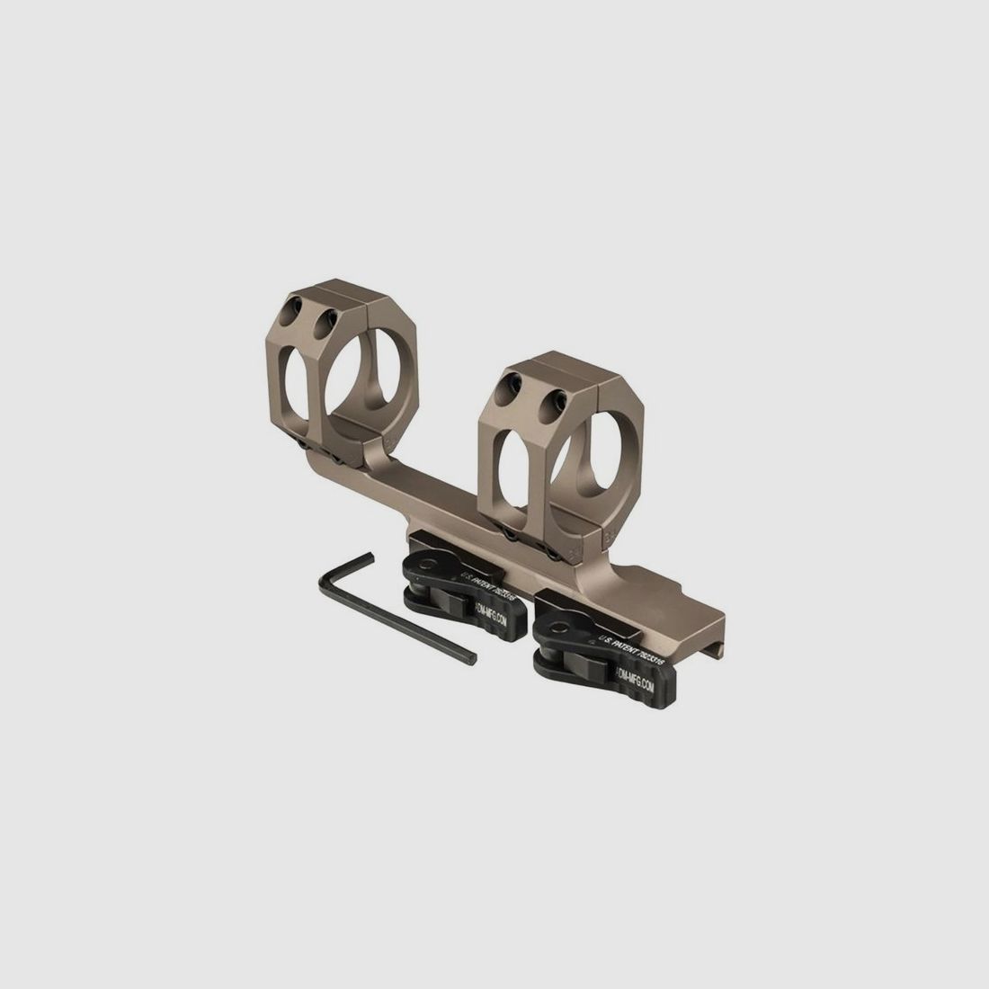 ADM RECON QD-Cantilever-Montage, 1 Zoll/30/34/35 mm, 0/20 MOA, Schwarz/FDE