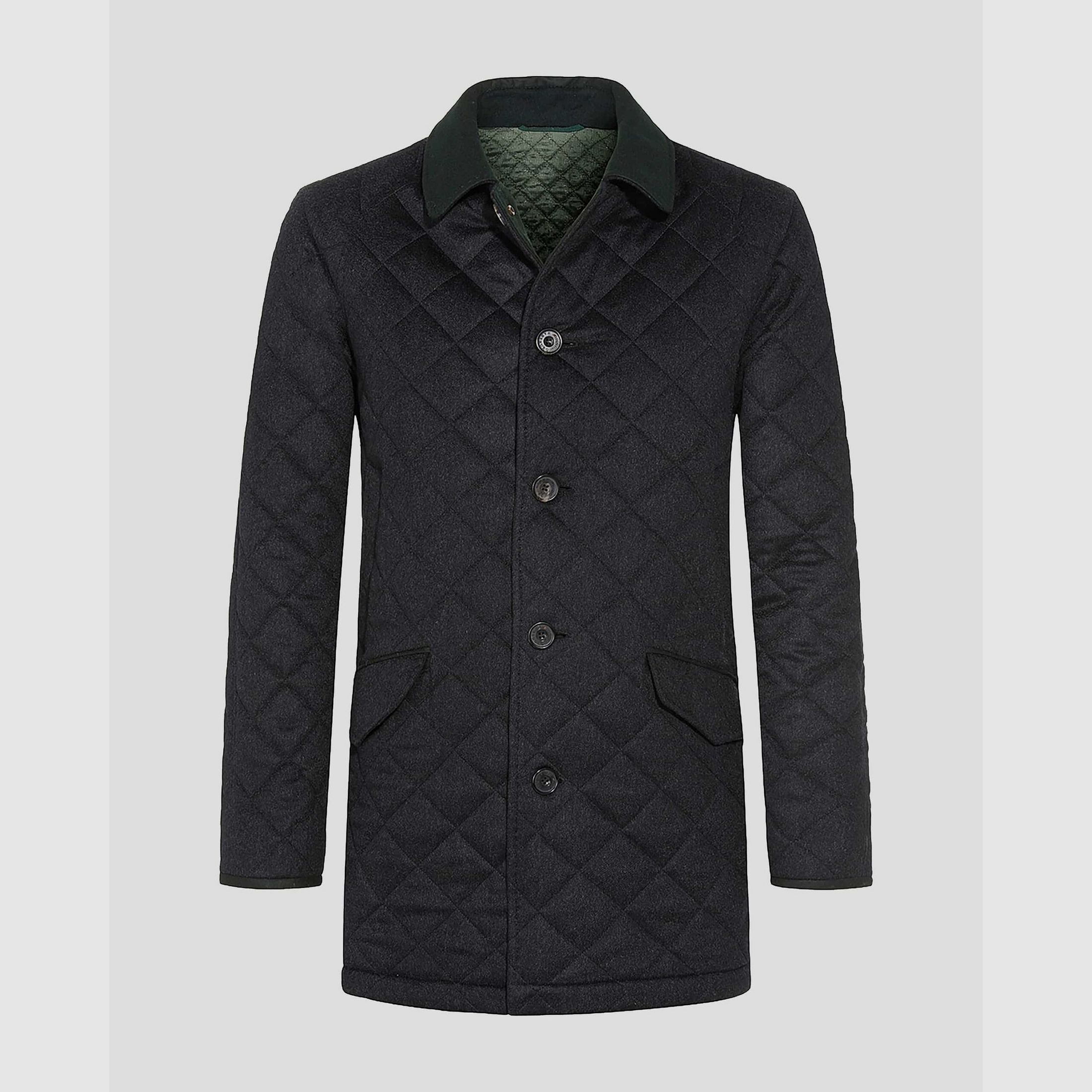 Habsburg Gerald Veste en Cachemire Bleu Foncé, image 1 sur 2