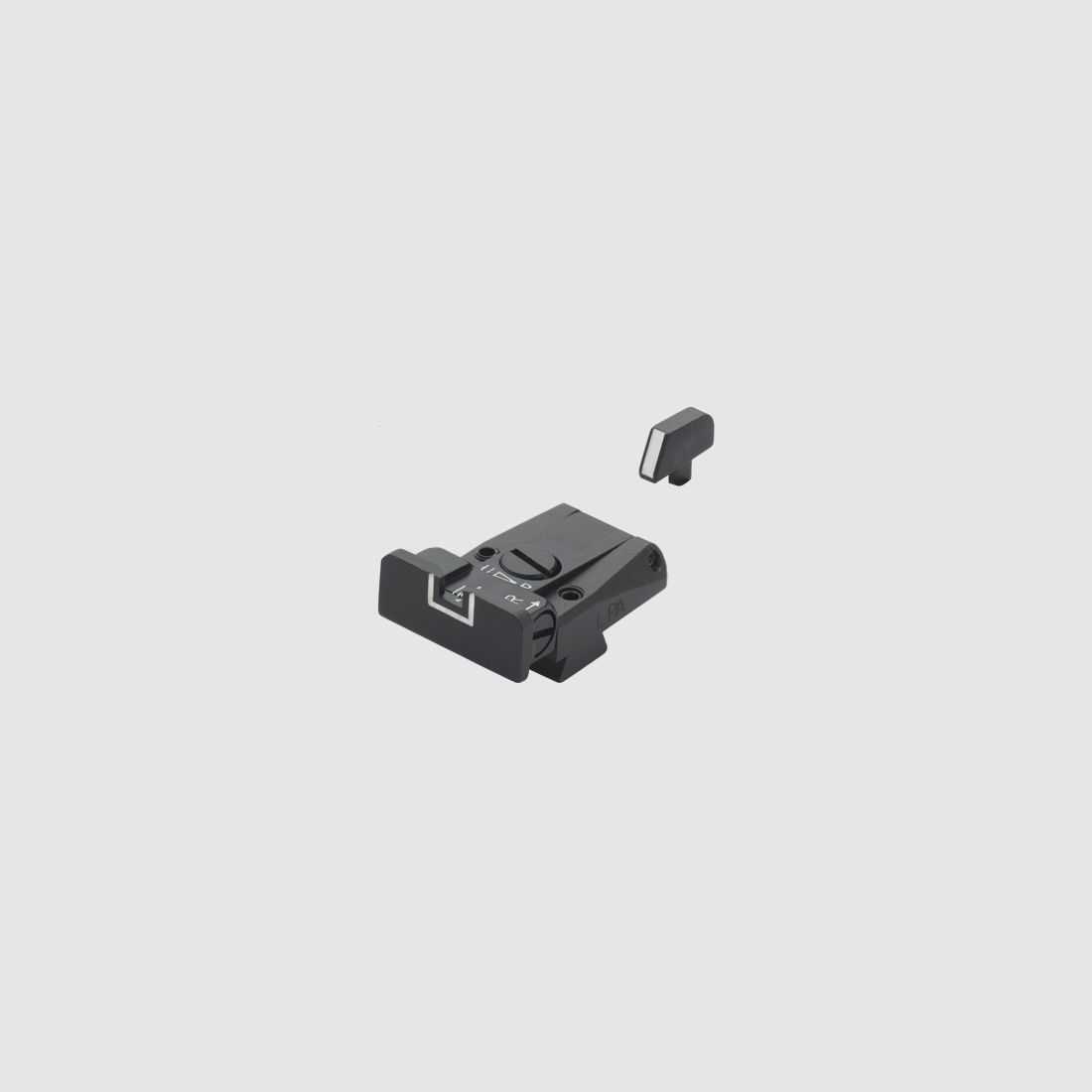 SPR Sight Set White Outline Colt 1911A1 Stake-on