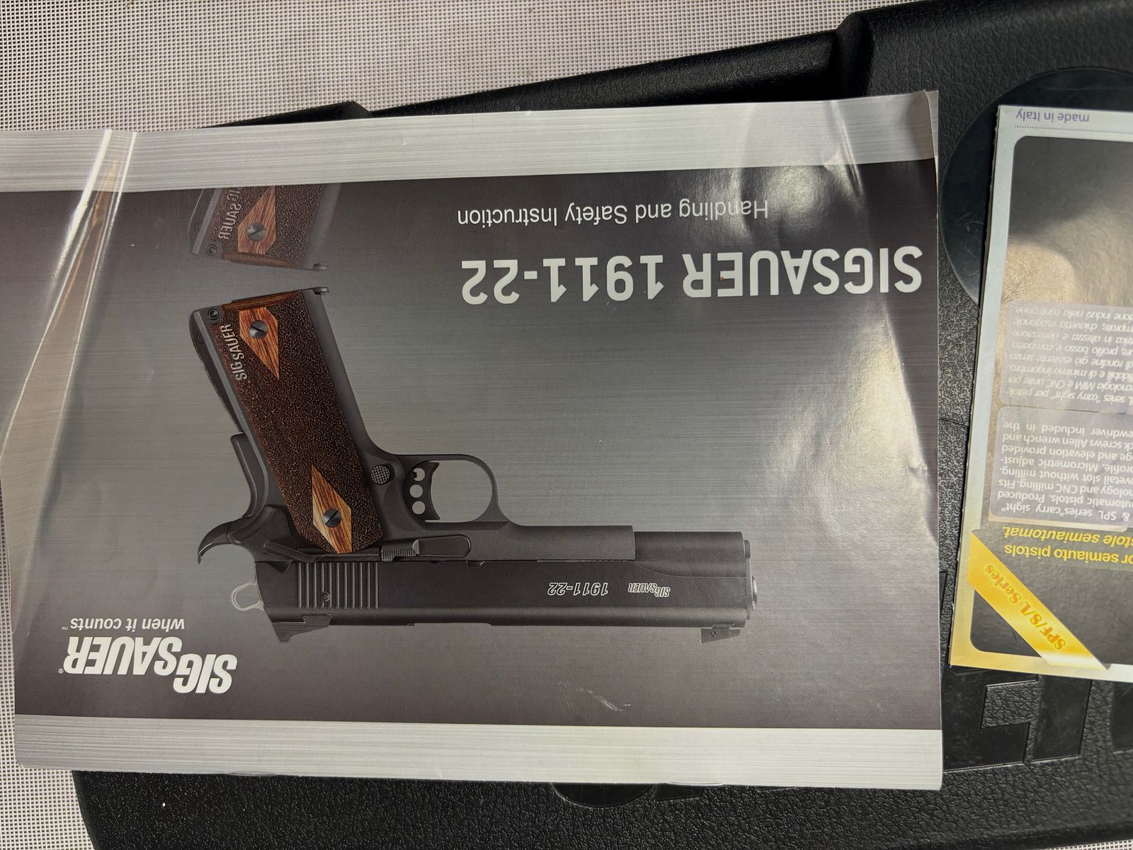 Pistole SigSauer 1911-22 lr