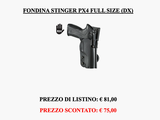 Beretta – Beretta Holster Stinger voor PX4 Full Size (Rechts)
