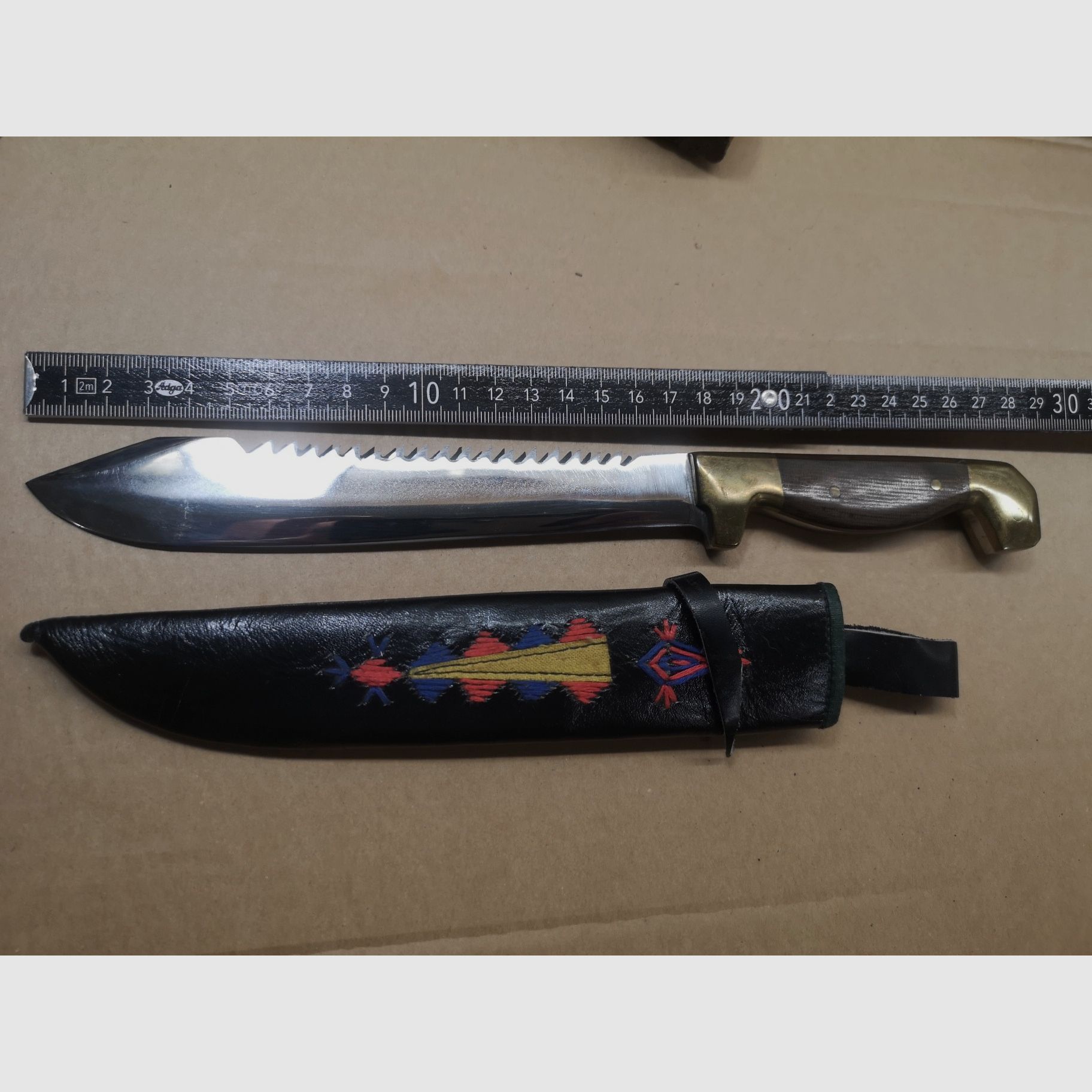 Jagdmesser sehr schwer Handarbeit aus Usbekistan