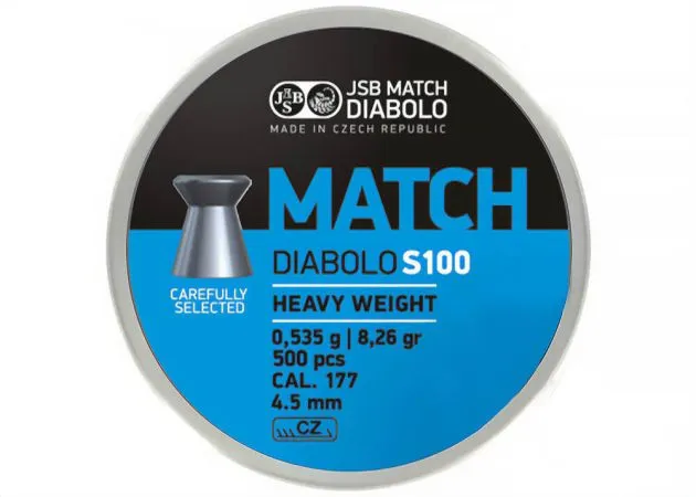 JSB Match Diabolo S100 4,5 mm 8,26 grain