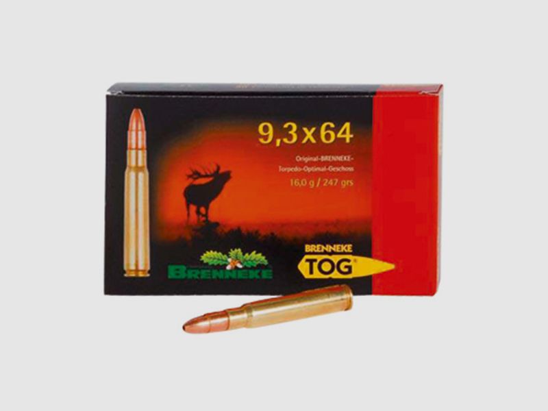 Brenneke 9,3x64 247GR TOG 20 patronen
