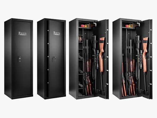Sejf Rietti na 9 broni z zamkiem na klucz – 150 cm – 2mm