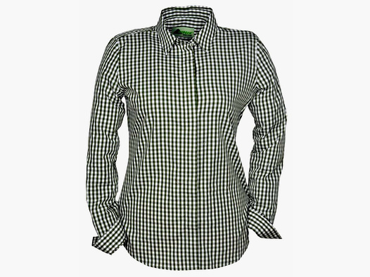 Skogen Bluse Outdoor Karo Oliv