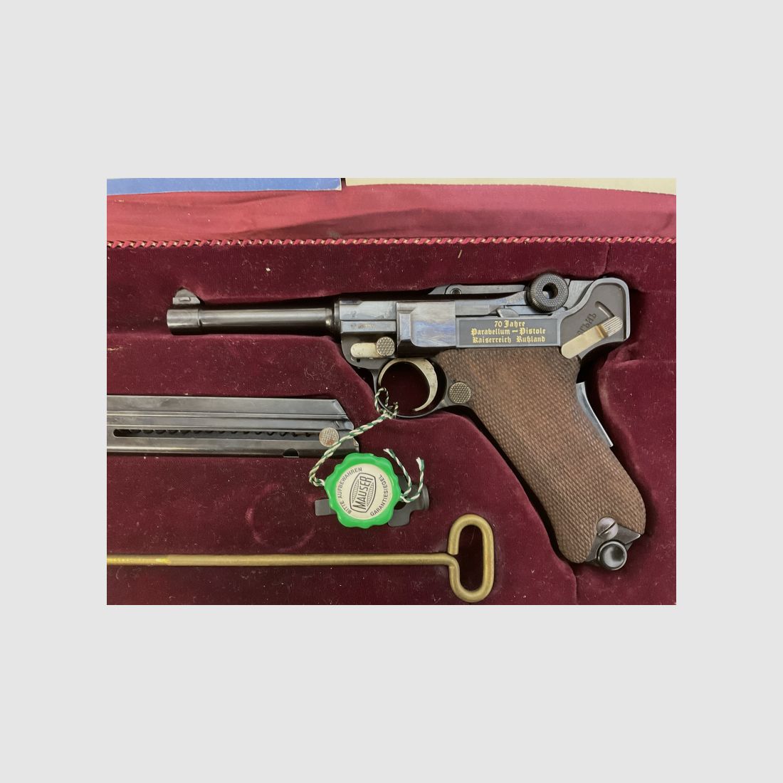 Pistole Mauser Parabellum Kaiserreich Russland 70Jahre im Kaliber 9mmLuger SNR 006 von 250 Stück