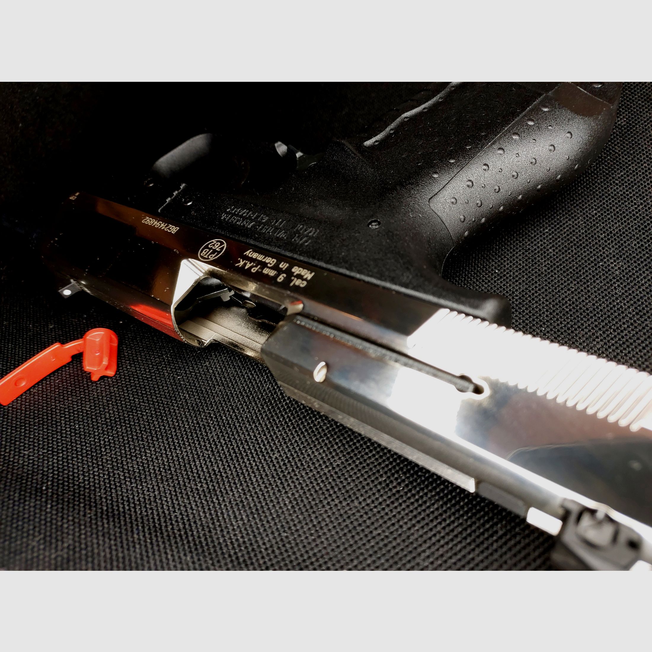 Premium Walther P99 SV NKL blank firing pistol 9 mm P.A.K. (PTB 762) P 99 Nickel-Finish [CNC-milled steel slide NKL] NEW!