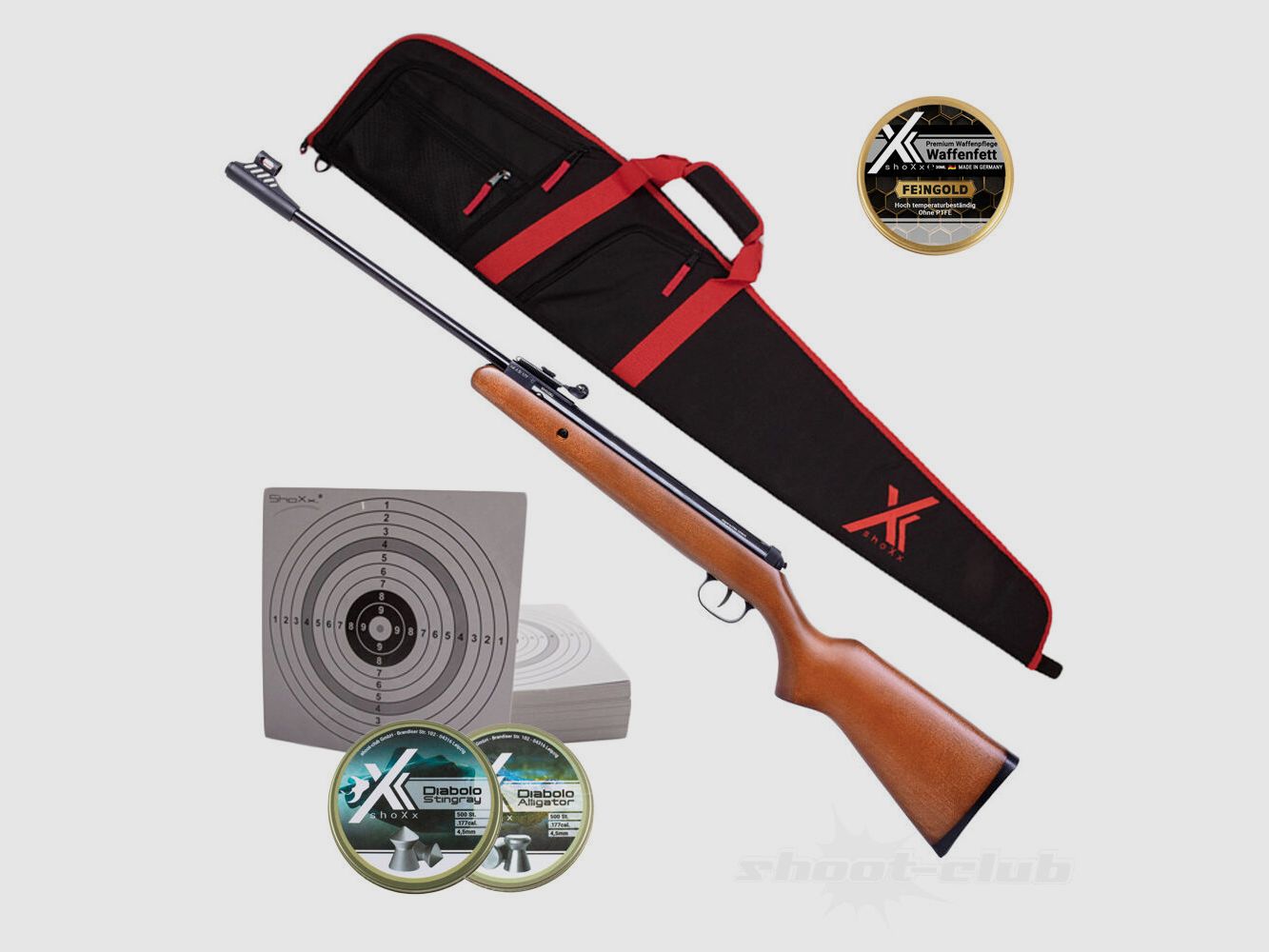 Diana Two-Forty LG 4,5mm Diabolo + étui + 100 ZS + 2x diabolos + graisse