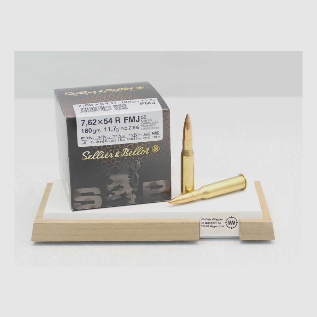 Sellier & Bellot FMJ 11,7g/180grs a 50