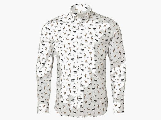 Chevalier Hemd Danson Contemporary Fit Royal Family Print