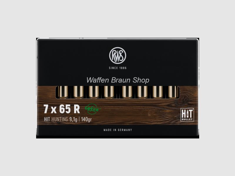 RWS 7x65R HIT 9,1g/140gr. 20 Stück