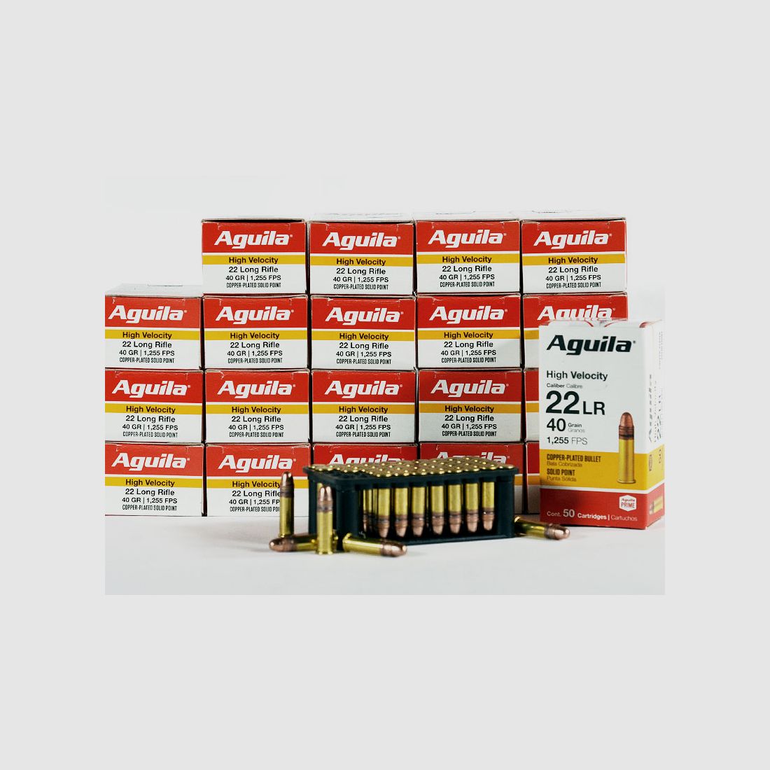 Aguila .22 LR High Velocity (SUPER EXTRA) 40 grs 20 Packungen (1.000 Schuss á 0,109 €*)