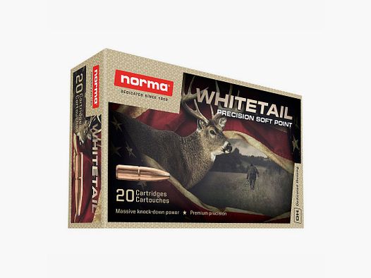 AMUNICJA 6,5X55 NORMA WHITETAIL SP 10,1G