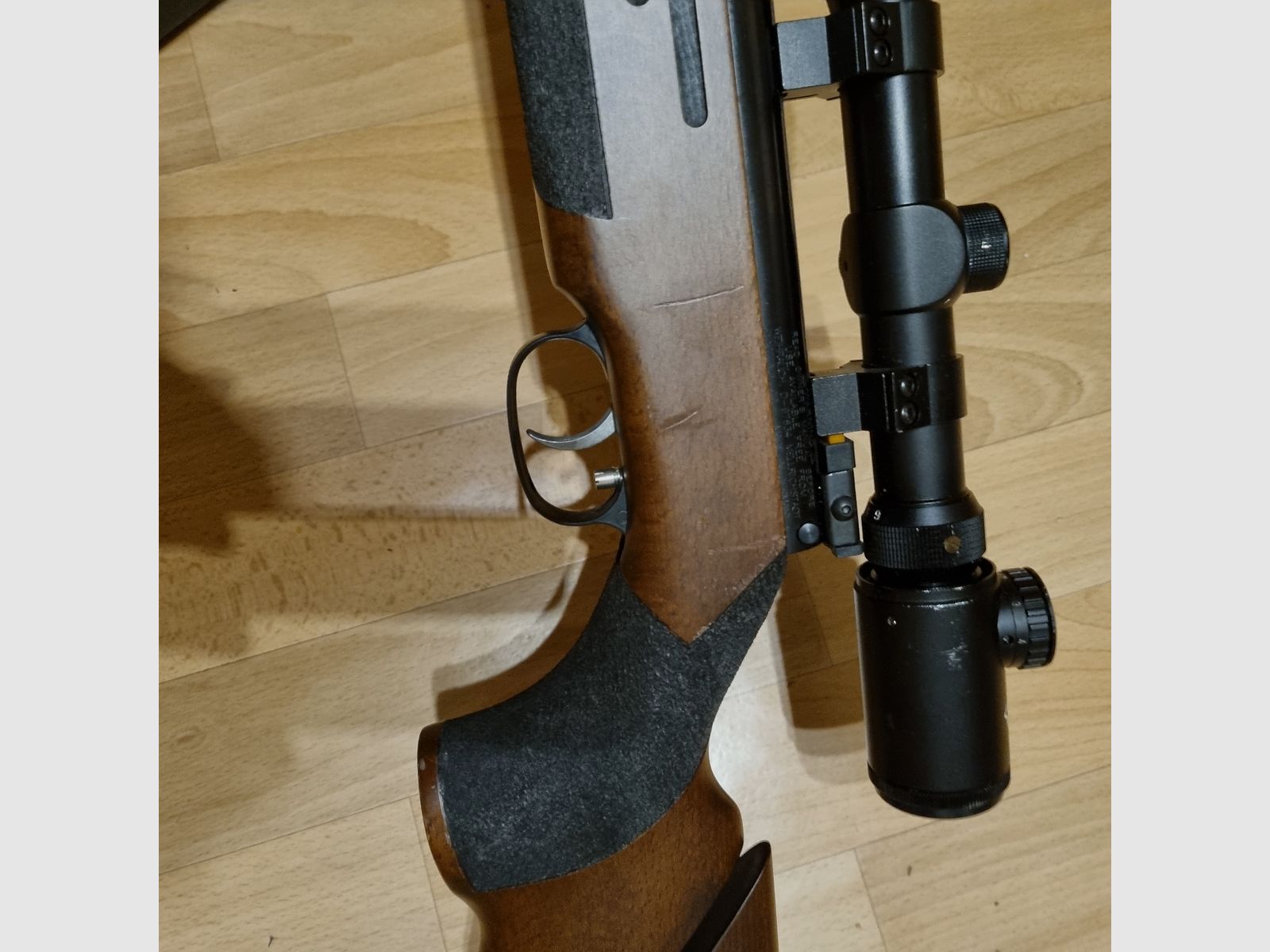 Weihrauch HW 98 Field Target Spezialschaft Laufmantel Laufgewinde Kaliber 4,5 mm mit ZF Walther3-9x40