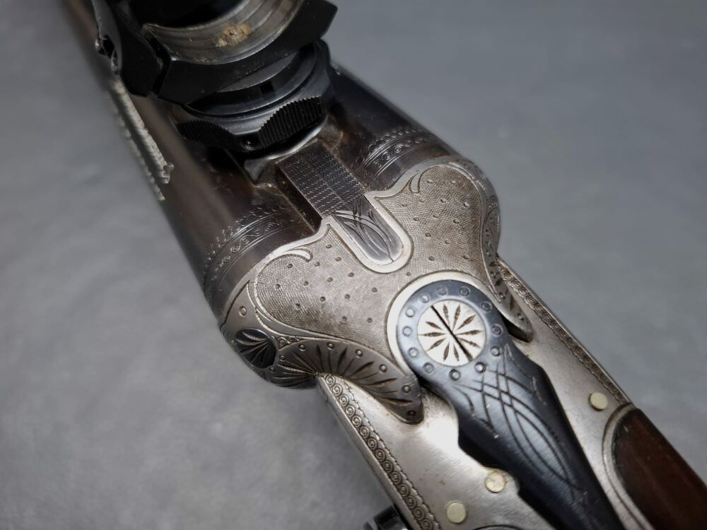 Sauer & Sohn Drilling mit Schlagstücksicherung und Schwenkmontage