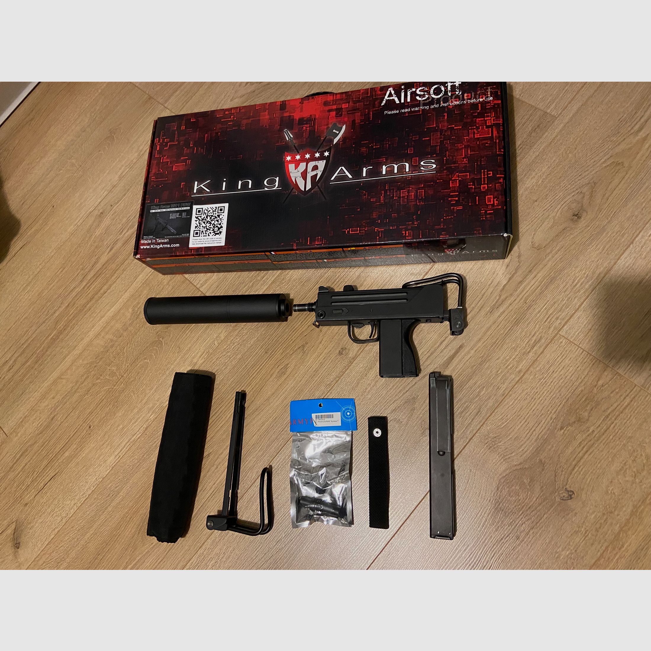 KSC/KWA M11 GBB MAC11a1 6mm BB GBB Zestaw stalowy