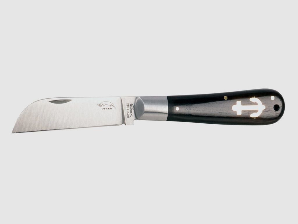 Taschenmesser Otter Ankermesser Grenadill Stahl 1.4034 KlingenlĂ¤nge 8,0 cm Grenadill-Holz Griff (P18)