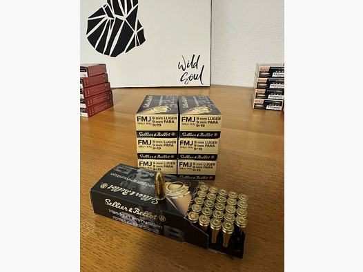 Sellier & Bellot 9mm Luger / Para FMJ 124grs / 8.0g