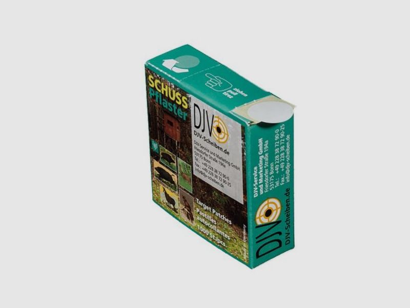 DJV Schusspflaster 19 mm weiss 1000 Stk im Spender