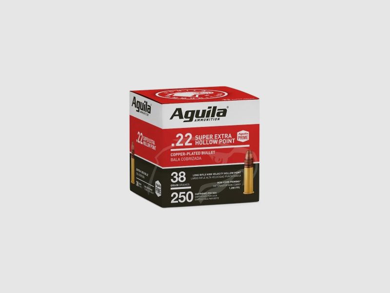 Aguila Super Extra High Velocity .22 LR 38GR LRN HP 250 Patronen