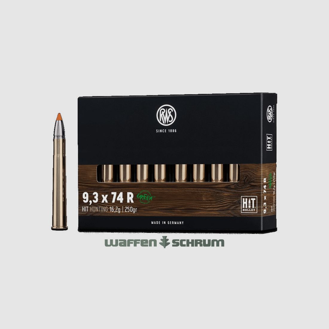 RWS HIT 16.2g - 250gr 9.3x74R