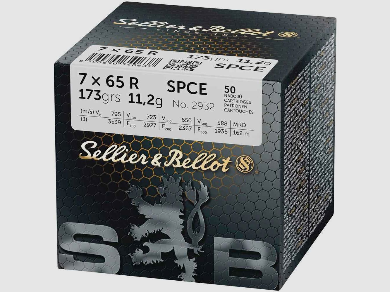 7x65 R Teilmantel CE 11,2g/173grs. Sellier & Bellot