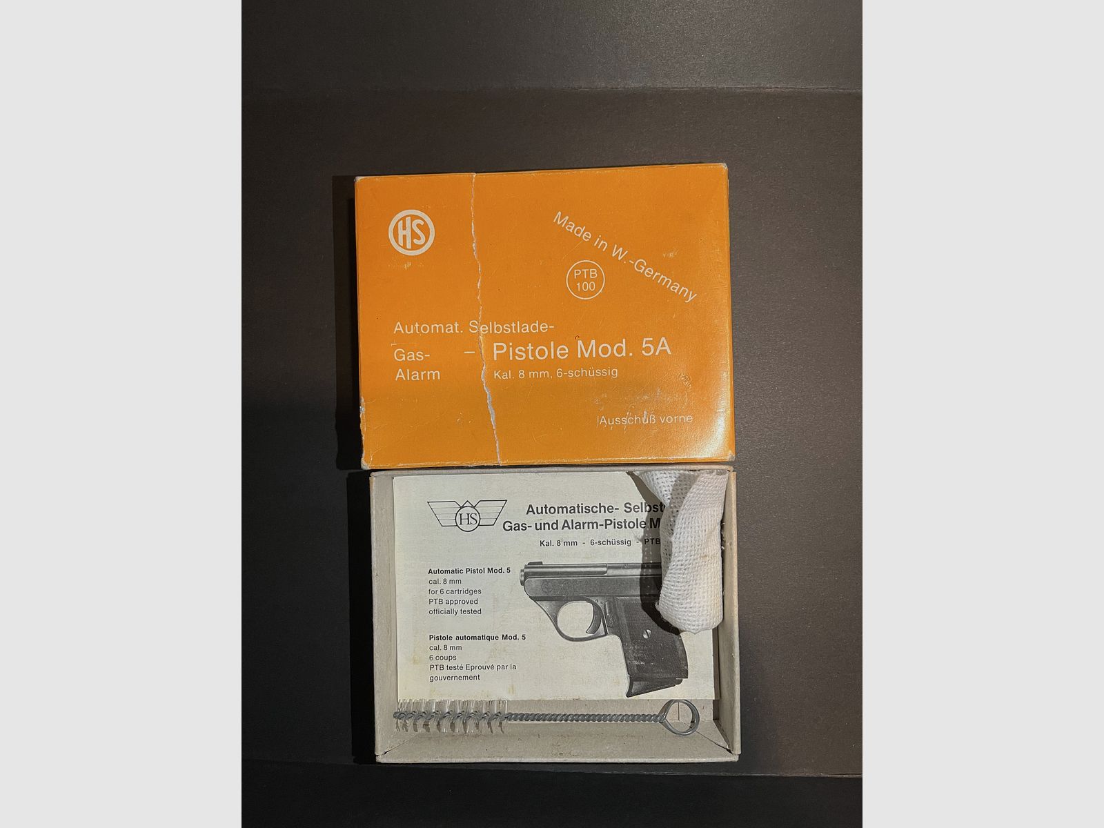 HS Herbert Schmidt Mod. 5 A PTB 100/02  gepflegter Zustand