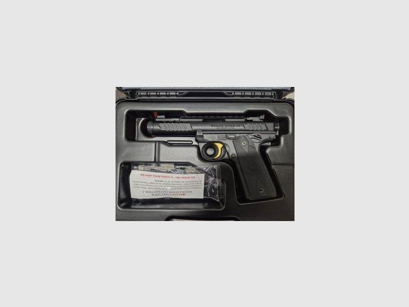 PISTOLE RUGER MARK IV 22/45 LITE .22 LR 4,4"/11,18CM NOIR ANODISÉ