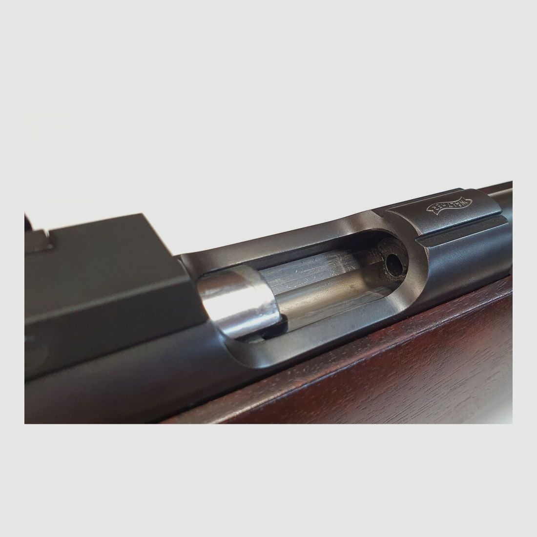 Rifle de un solo tiro Walther, Rifle de competición Walther KK en calibre 22L.r. con dioptría, diafragma iris, mirilla anular, imagen 9 de 10