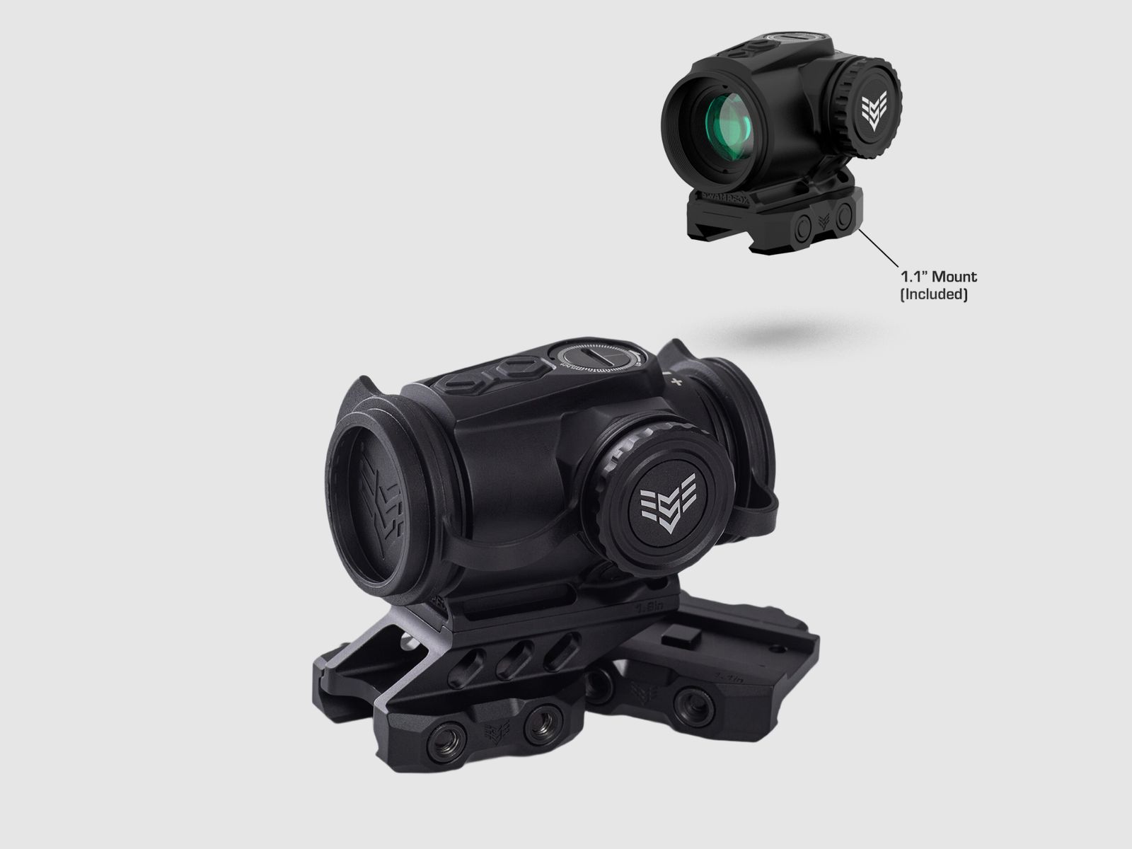 SWAMPFOX Raider 1x20 Microprisma con retícula BRC verde