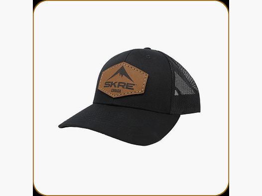 SKRE Black Saddle Patch Hat