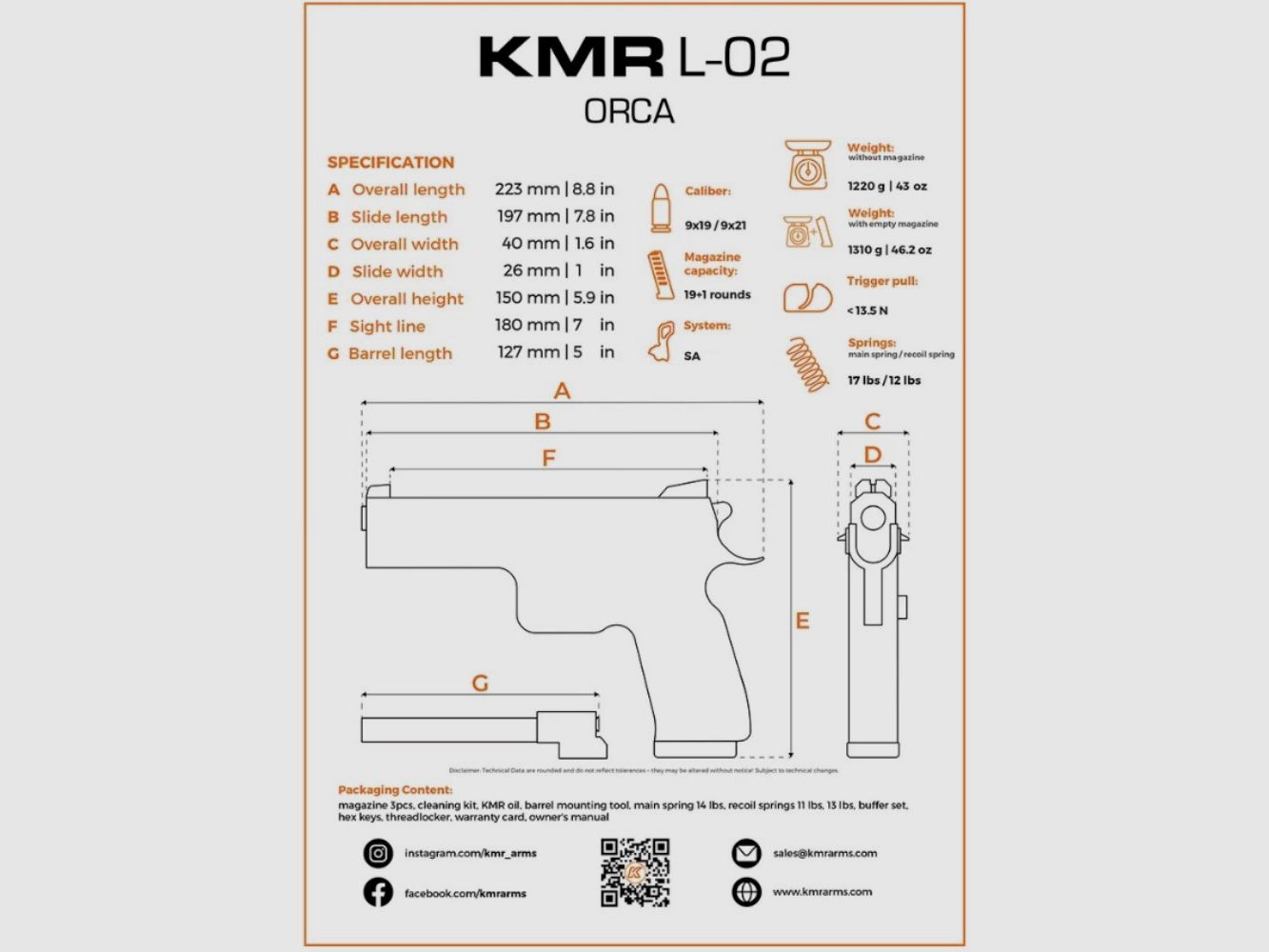 KMR L-02 ORCA OR / 9mm
